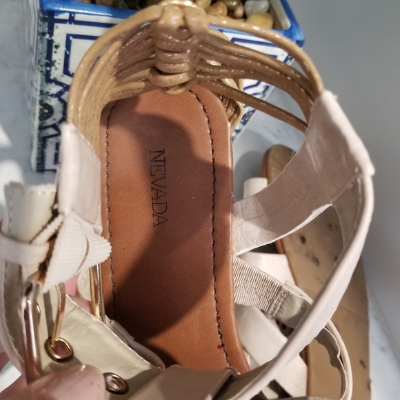 👡NEVADA CREAM GALDIATOR SANDALS. - Picture 5 of 7